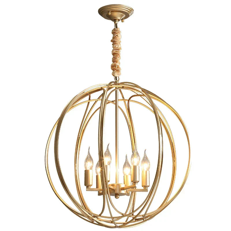 Gold Crystal Ring Chandelier D40cm Quality