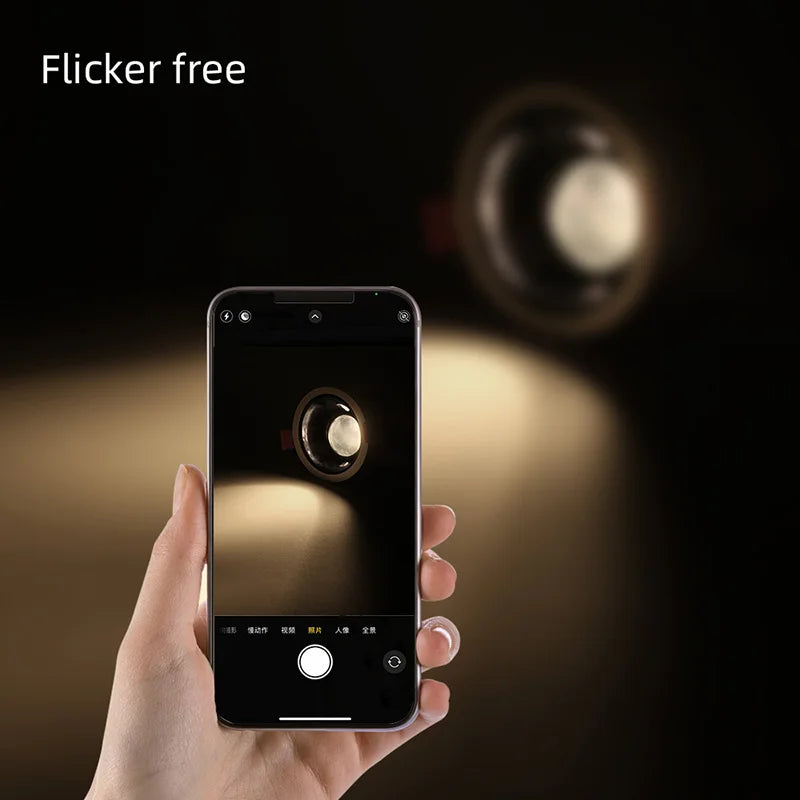 أضواء ديكوربايتس™ 12 وات مضادة للتوهج، إضاءة كشافة مدمجة Ra97، مصباح داخلي لغرفة المعيشة