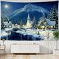 Decobites Snowy Christmas Landscape Oil Painting Wall Hanging/Home Decor