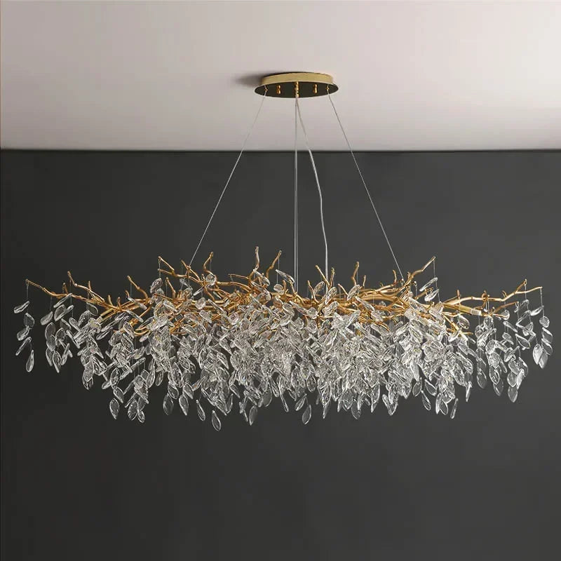 DecorBites™ Crystal Pendant Chandelier LED Lighting for Luxury Modern Interior Decoration
