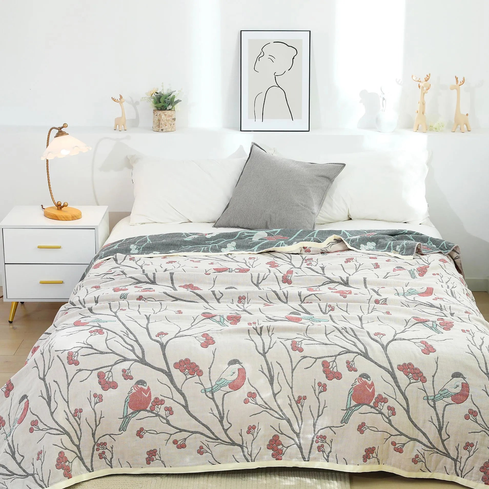 Floral Cotton Bedspread