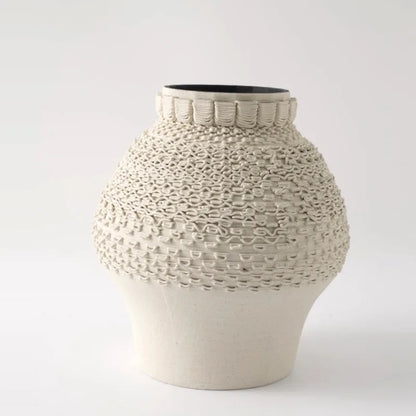 مزهرية زهور خزفية قابلة للطي بتصميم هندسي من DecorBites™، ديكور منزلي، حرف يدوية