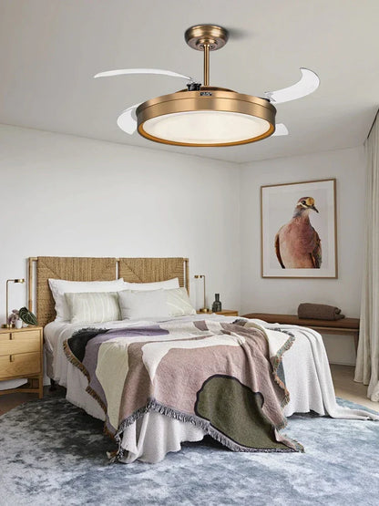 DecorBites™ 55W Bronze Ceiling Fan Light with Remote Control and Reversible Blades