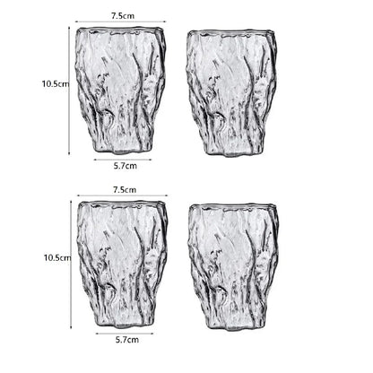 DecorBites™ Heat-Resistant Glass Drinkware Set for Home Bar: Coffee, Wine, Whiskey, Tea, Juice.