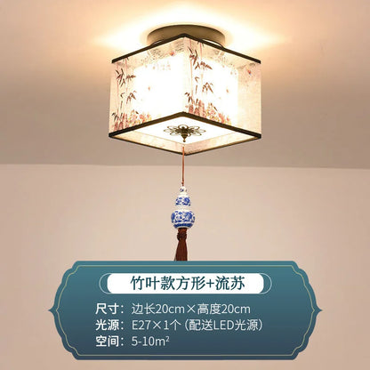 DecorBites™ Chinese Style Ceiling Lamp, Creative Warm Light for Hotel Villa Corridors