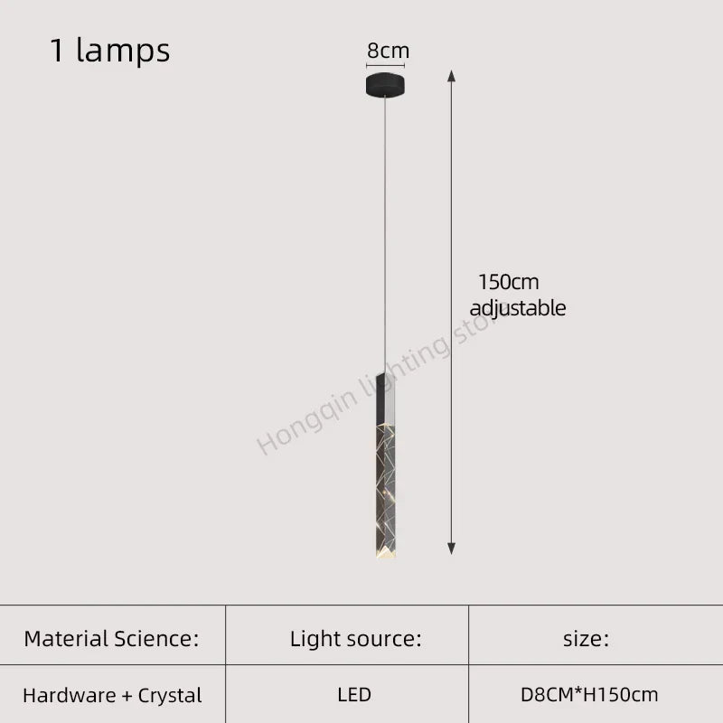 DecorBites™ Gold Crystal Stairs Chandelier Luxe LED Pendant Light Luxury Indoor Lighting