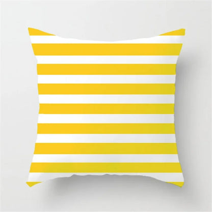 Funda de almohada DecorBites™ con rayas geométricas para decoración moderna del hogar