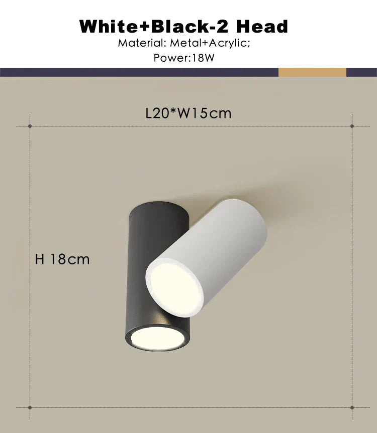 DecorBites™ كشاف سقف LED مربع قابل للتعتيم بقوة 22 واط للإضاءة الداخلية