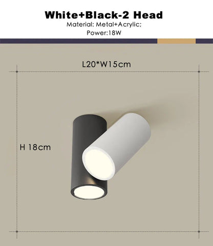 DecorBites™ كشاف سقف LED مربع قابل للتعتيم بقوة 22 واط للإضاءة الداخلية