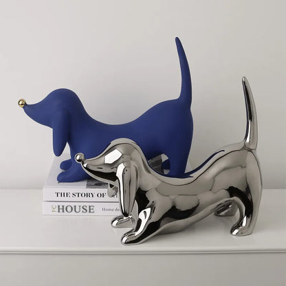 DecorBites™ Doberman Ceramic Art Statue | Nordic Luxury Home Decor Ornaments