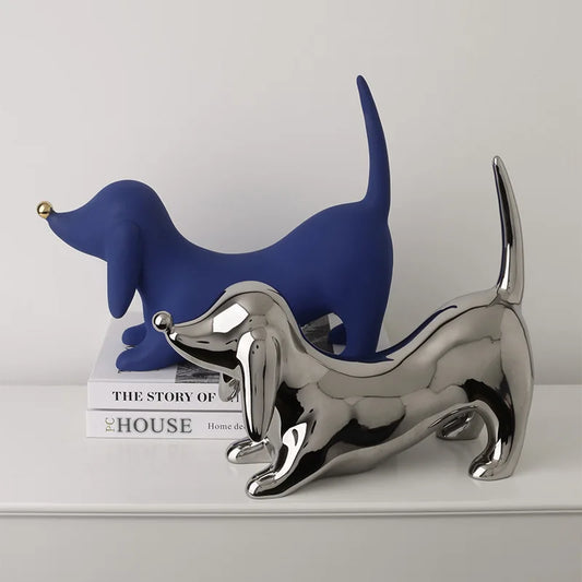 DecorBites™ Doberman Ceramic Art Statue | Nordic Luxury Home Decor Ornaments