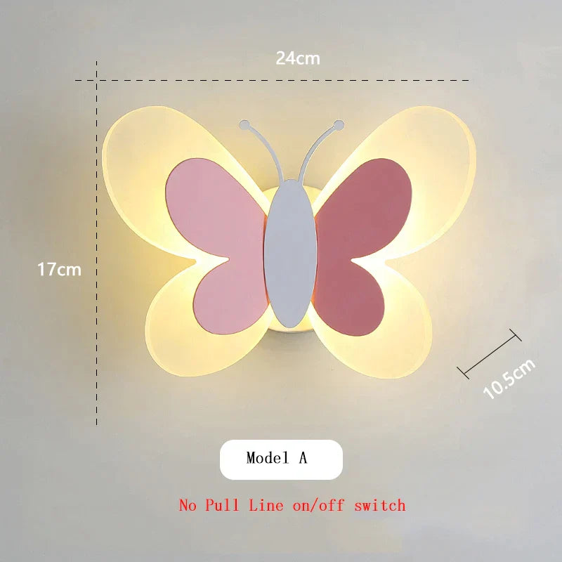 DecorBites™ Butterfly Wall Lamp: Charming LED Light for Kids' Bedroom and Nursery