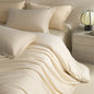 Decobites Solid Color 100% Cotton Bedding Set for Queen/King Size Beds