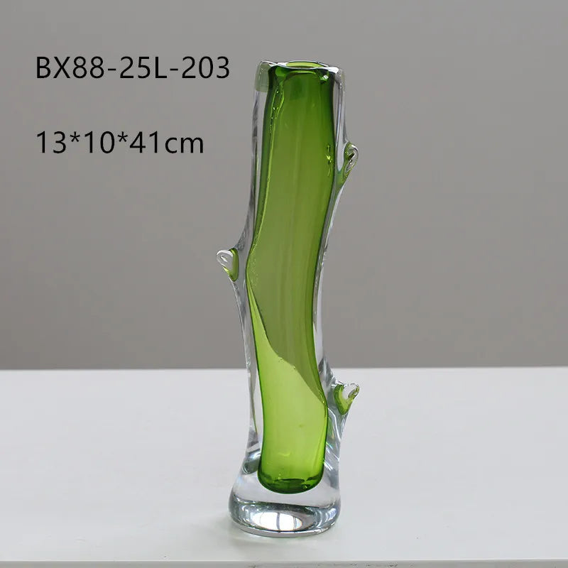DecorBites™ Glass Vase Branch Fork Shape Thick Bottle Floral Arrangement Terrarium