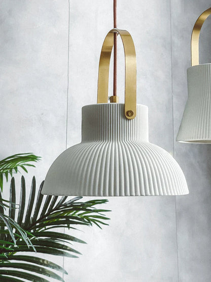 DecorBites™ Japanese Ceramics Bedside Chandelier | Designer Bedroom Lamp for Home Decor