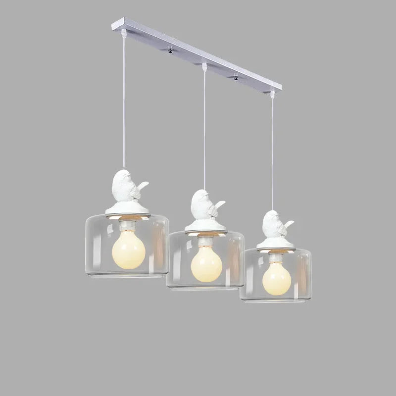 DecorBites™ Bird LED Glass Chandeliers - Modern Creative Restaurant Ceiling Lights