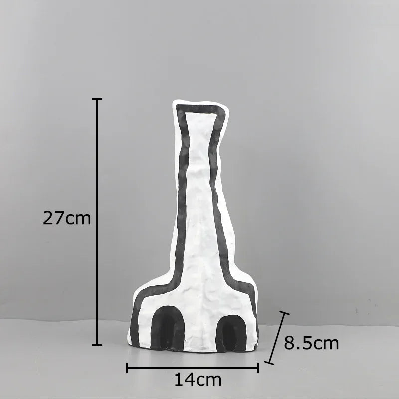 DecorBites™ Abstract Vase: Modern Design, Desk Decoration, Room Aesthetic Decor