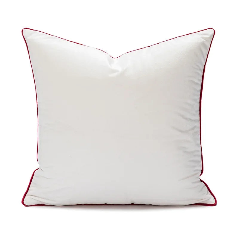 DecorBites™ Cartoon Christmas Pillow Covers: Festive Decor for Sofa - Embroidered Design