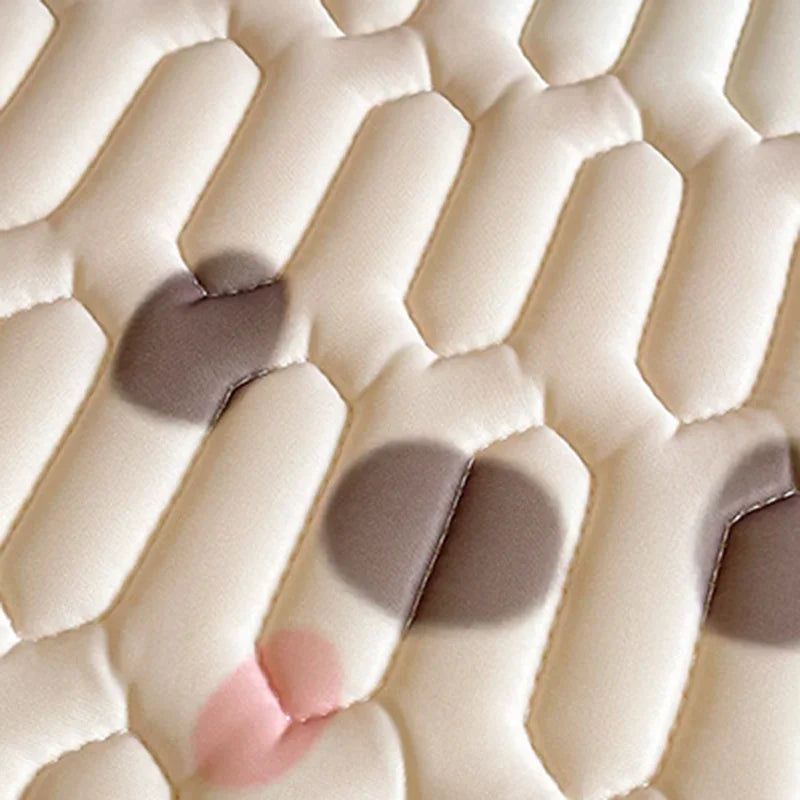 DecorBites™ Cartoon Pattern Latex Mattress Set for Home, 3-Layer Rebound Soft Breathable Bed Sheets