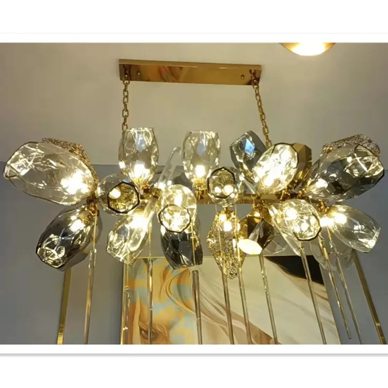 DecorBites™ Glass Shades Pendant Light Luxury Dining Lamp Indoor Decor Lighting