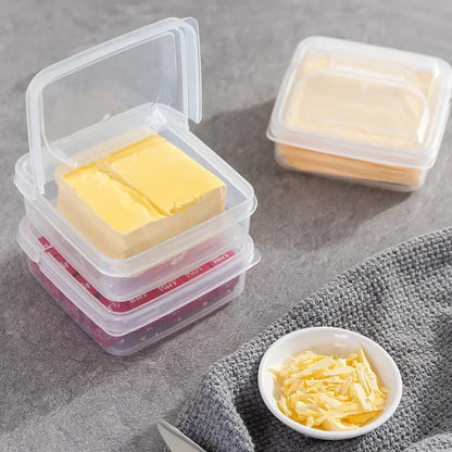 DecorBites™ Japanese Flip-Top Refrigerator Storage Box for Butter, Cheese Slices, and Spices
