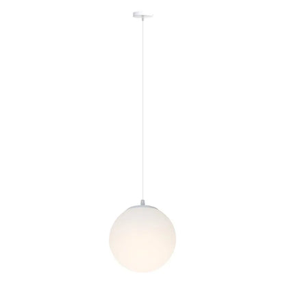 DecorBites™ Frosted Acrylic Ball Pendant Light: Modern Minimalist Home Decor E27