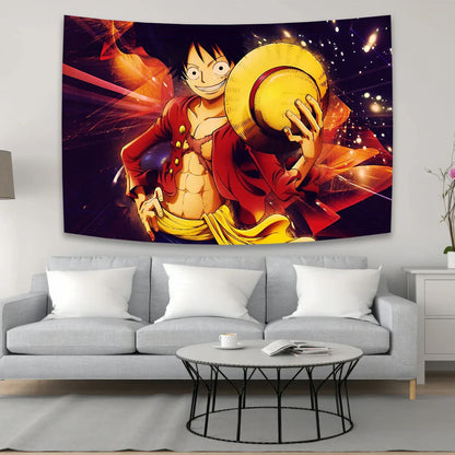 Decobites Anime One Piece Character Canvas Tapestry for Bohemian Wall Decor