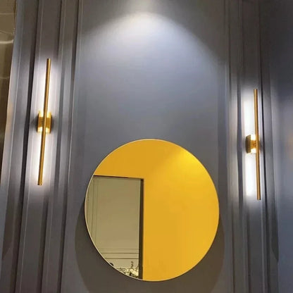 DecorBites™ Brass Gold LED Sconce Wall Light - Modern Nordic Design