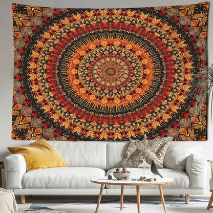 Decobites Mandala Tapestry Wall Hanging for Boho Witchcraft Decor