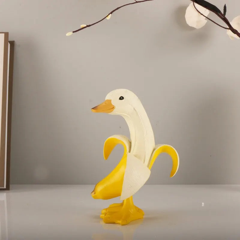 DecorBites™ Banana Balloon Dog Sculpture - Modern Pop Art Resin Statue for Home Decor