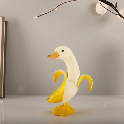 DecorBites™ Banana Balloon Dog Sculpture - Modern Pop Art Resin Statue for Home Decor