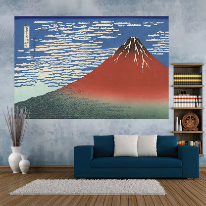 Fugaku Scenery Tapestry for Vintage Wall Art Aesthetic Home Decor by Decobites.