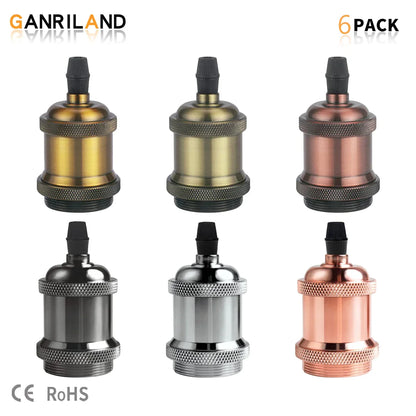 Decorbites™ Industrielle Retro-Lampenfassung Basis E26 E27 Vintage-Aufnahme für Anhänger-Deckenleuchte