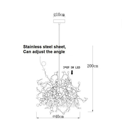 DecorBites™ LED Chandelier: Modern Simplicity for Living, Dining Room, Kitchen, Bedroom - Home Decor Light Fixture