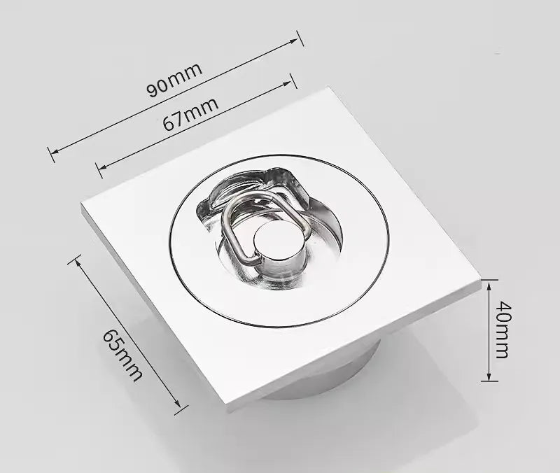 DecorBites™ Brass Chrome Swimming Pool Fishbowl Drain, Superior Quality, High Waterflow