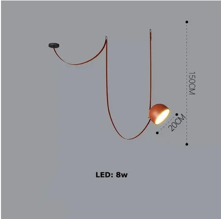 مصباح معلق من DecorBites™ Art Deco Cross Belt باللون الأسود والبرتقالي اللامع لغرفة المعيشة