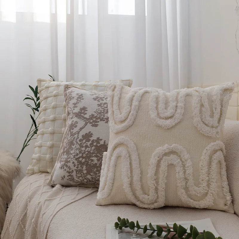 DecorBites™ Bubble Plaid Cushion Cover - Elegant Three-Dimensional Pillowcase