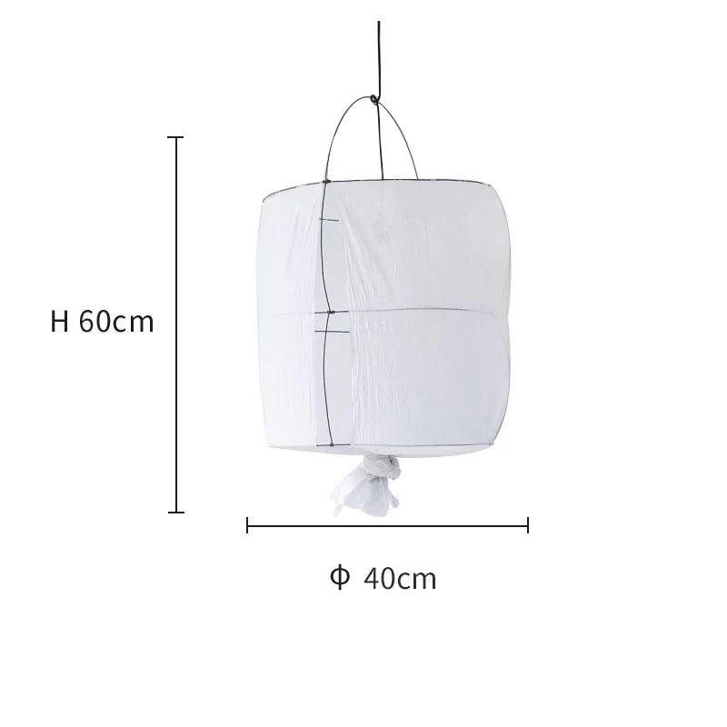 Lámpara colgante de tela de lino Decorbites™: Elegante candelabro de tela bohemia para hogar, restaurante, hotel