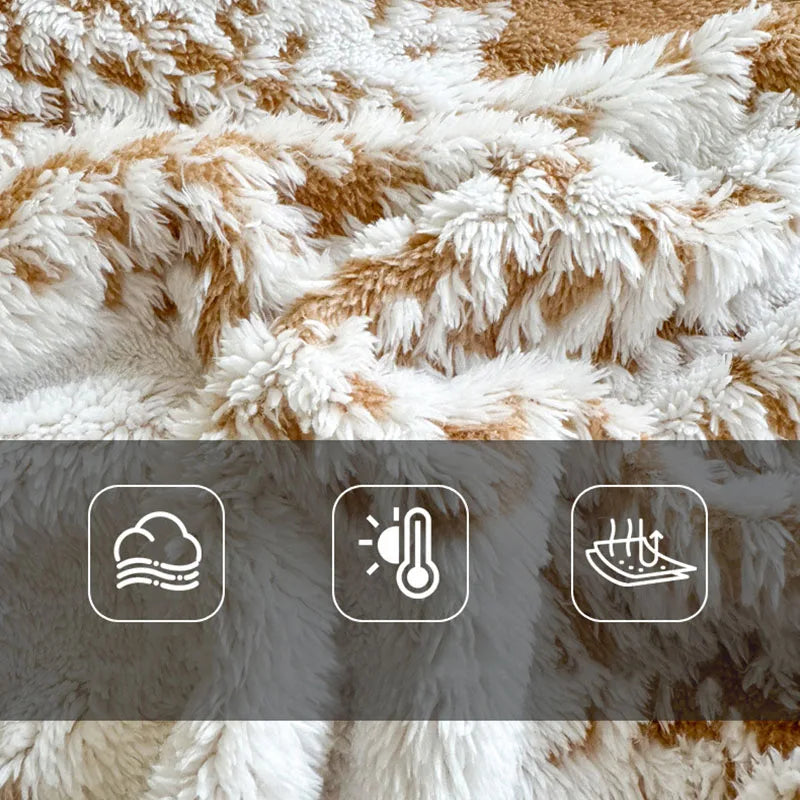 DecorBites™ Cationic Jacquard Blanket | Lightweight Spring/Autumn Sofa Cover | Comfortable Home Decor