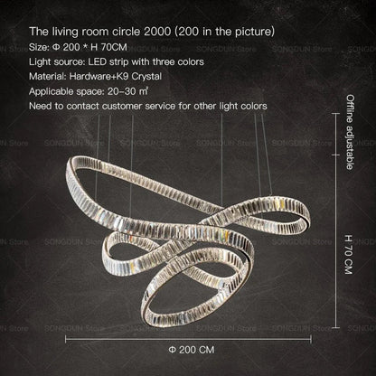 DecorBites™ Crystal Chandelier Luxury Designer Light for Elegant Living Spaces