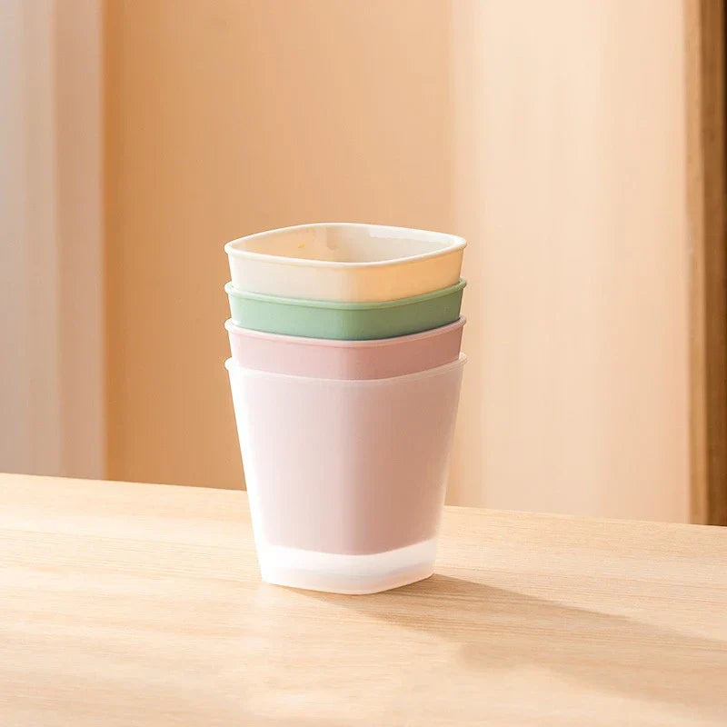 Frosted Glass Water Bottle Green Set 4 Cups