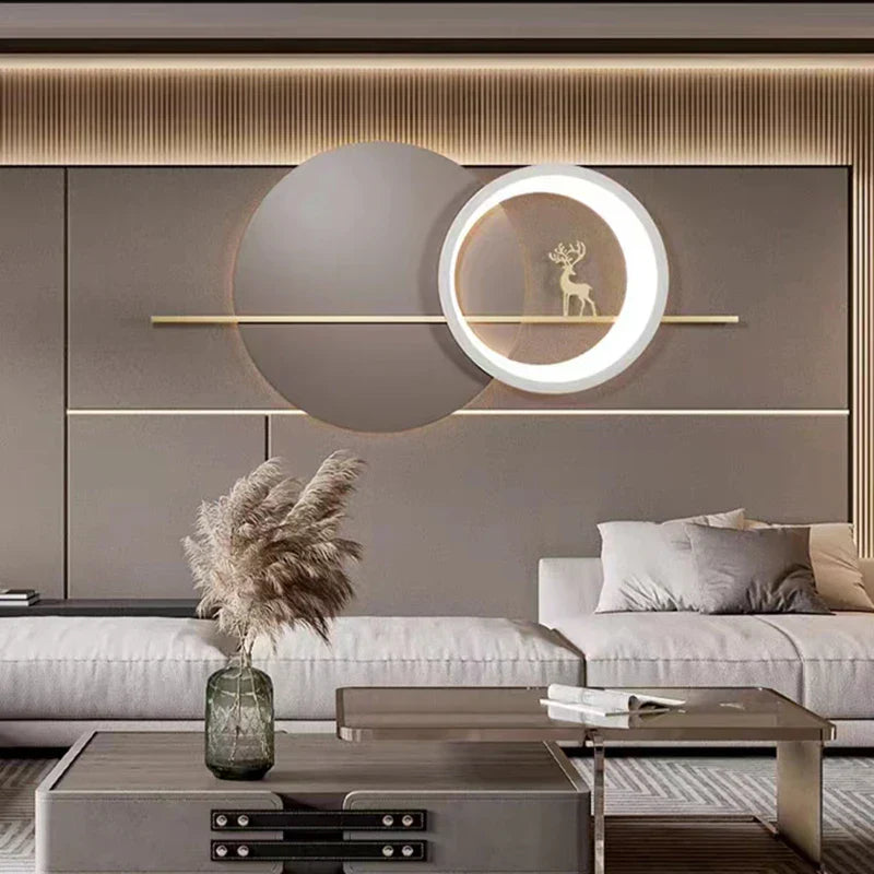 DecorBites™ Deer Wall Light: Elegant Home Decor with Adjustable Dimming