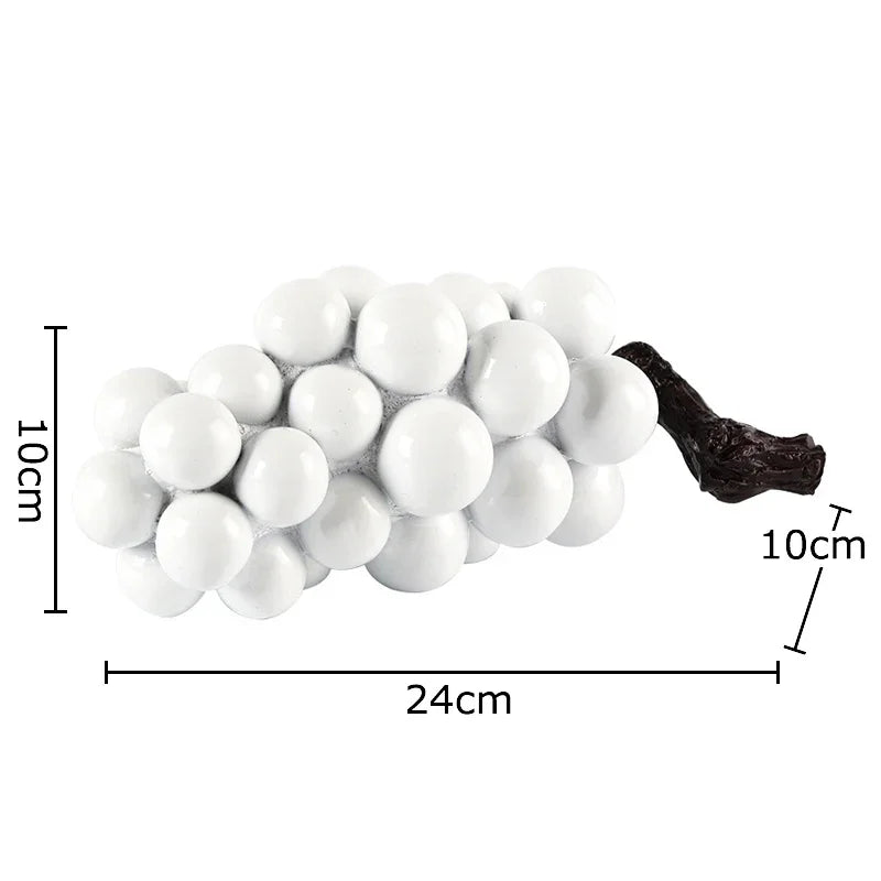 Adorno de escritorio DecorBites™: Figura de uva en brocheta, artesanía, estatua de frutas.