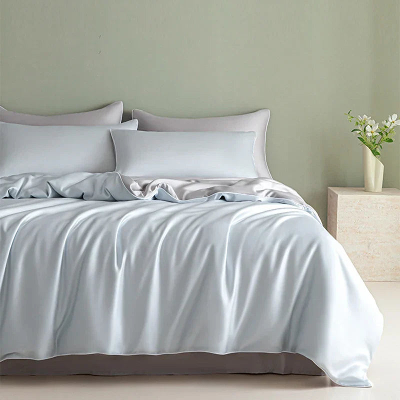DecorBites™ Cool Touch Solid Color Bedding Set - Skin-Friendly & Breathable