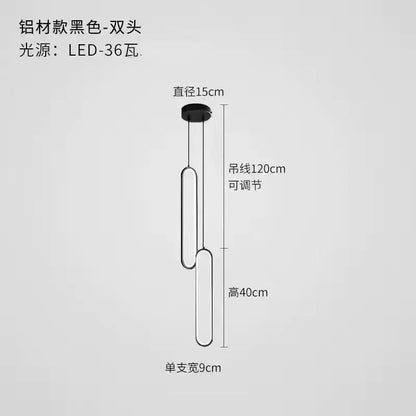 ثريا DecorBites™ LED من الألومنيوم للمطاعم والبار ومساحات المعيشة البسيطة