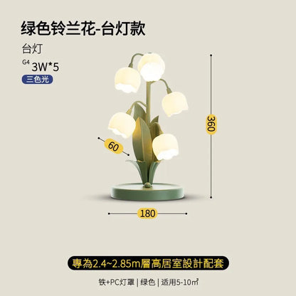 Lámpara de mesa LED DecorBites™ con forma de flor: luz decorativa para escritorio, dormitorio, sala de estar o estudio.