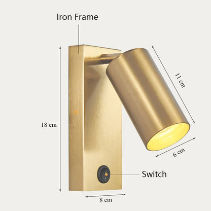 DecorBites™ Black Brass LED Wall Sconce Lighting Fixture - Nordic Art Wall Lamp