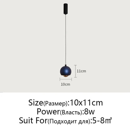 Lámpara colgante DecorBites™ con acabado dorado metálico para mesilla de noche e isla de cocina - Lámpara LED minimalista