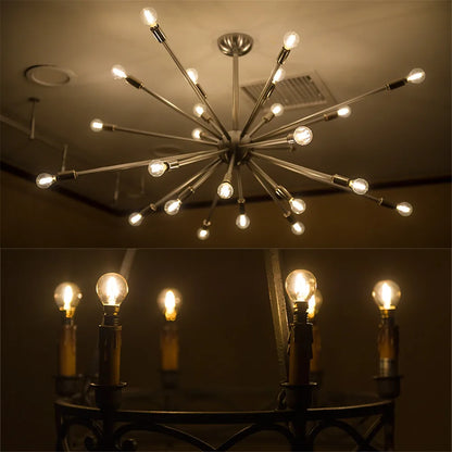 Bombilla de Filamento LED™ Decorbites Vidrio Transparente T16 A19 ST64 Regulable Luz Vintage