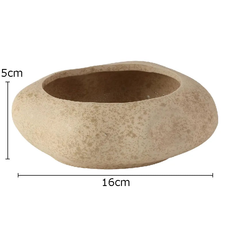 DecorBites™ Lotus Seedpod Ceramic Vase Artificial Flower Pot Modern Desk Decor